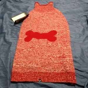 New! Hotel Doggy Red dog sweater XL Christmas present  Red White